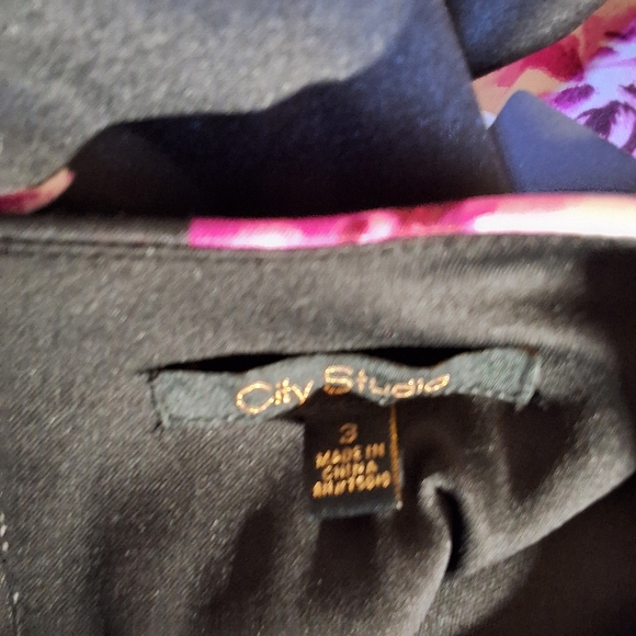 NWT CITY STUDIO FLORAL CAP SLEEVE JEWEL NECK ABOVE KNEE FIT + FLARE PARTY DRESS - Picture 7 of 13